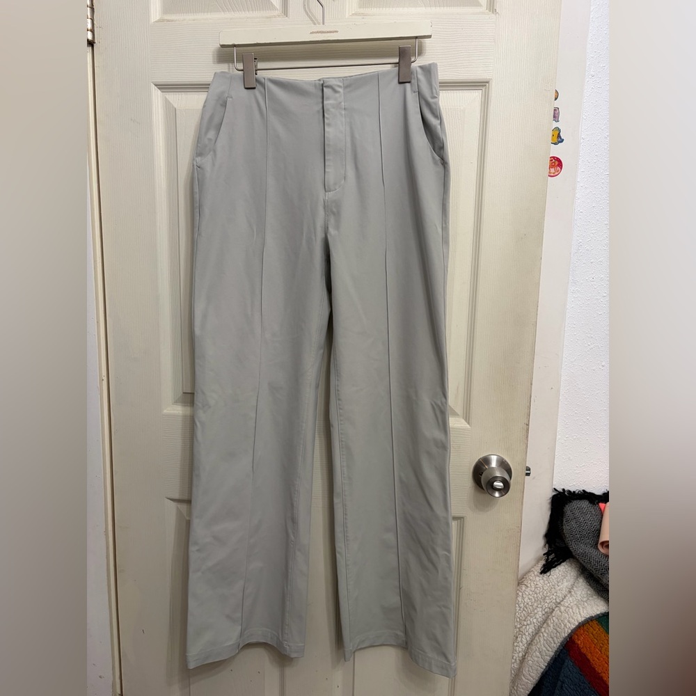 Vuori Wide Leg Pants in Light Gray